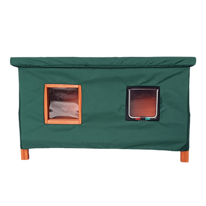 XL Outdoor Cat House and Rain Cover