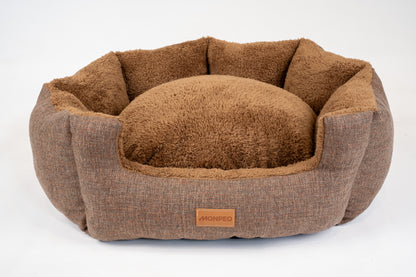 Polygon Dog Bed Brown