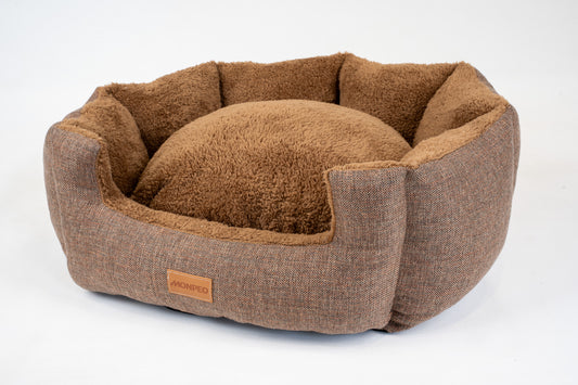 Polygon Dog Bed Brown