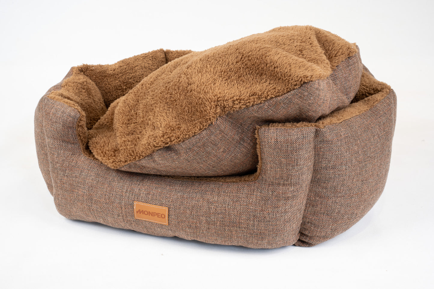 Polygon Dog Bed Brown