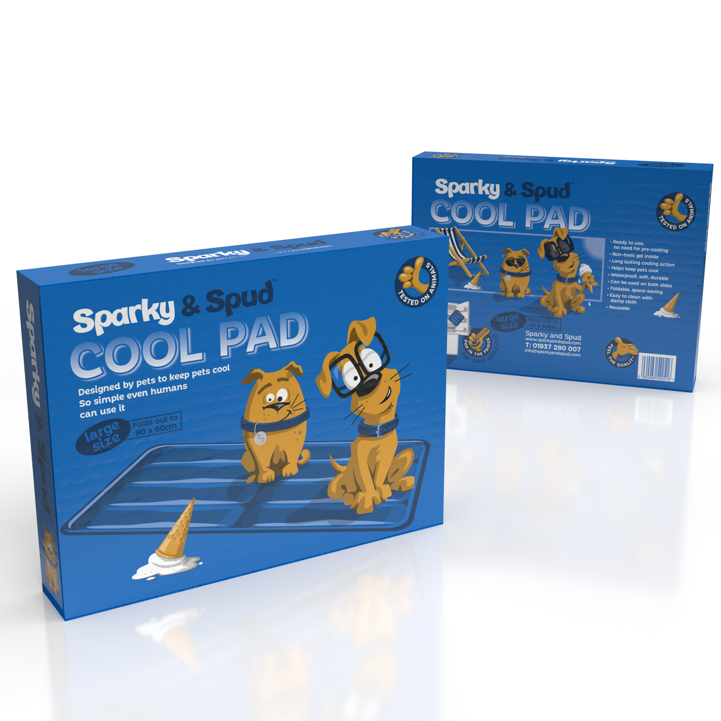 Sparky and Spud Cool Pad 90cm x 60cm